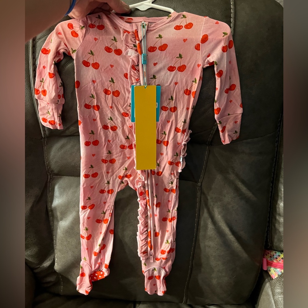 NWT Posh Peanut Cherry Footie